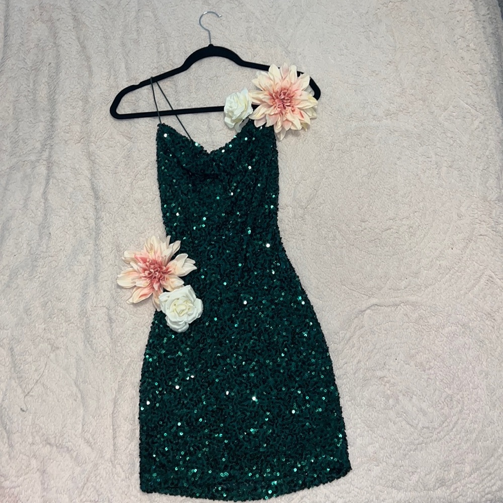 Short Sequin Homecoming Dress